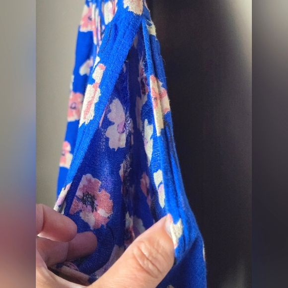 Lucky Brand Floral Boho Cold Shoulder Peasant Tunic, Medium - Picture 2 of 3